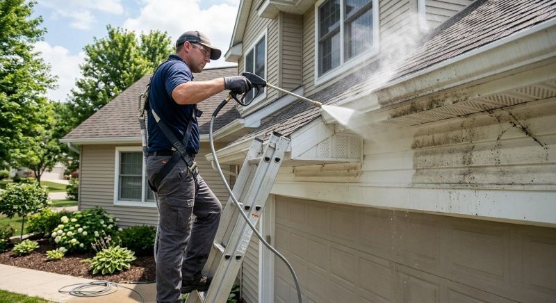 Soffit Pressure Washing Service